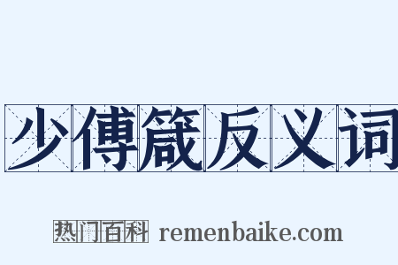 少傅箴反义词是什么意思的图片